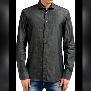 Van Heusen Slim Fit Gray Collared Shirt